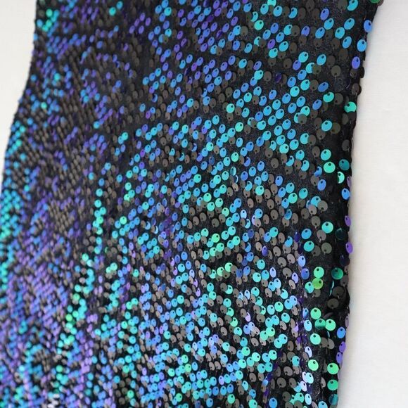 SHO by Tadashi Shoji Sz Small Shamrock Sequin Above The Knee Body-Con Dress - Picture 11 of 16